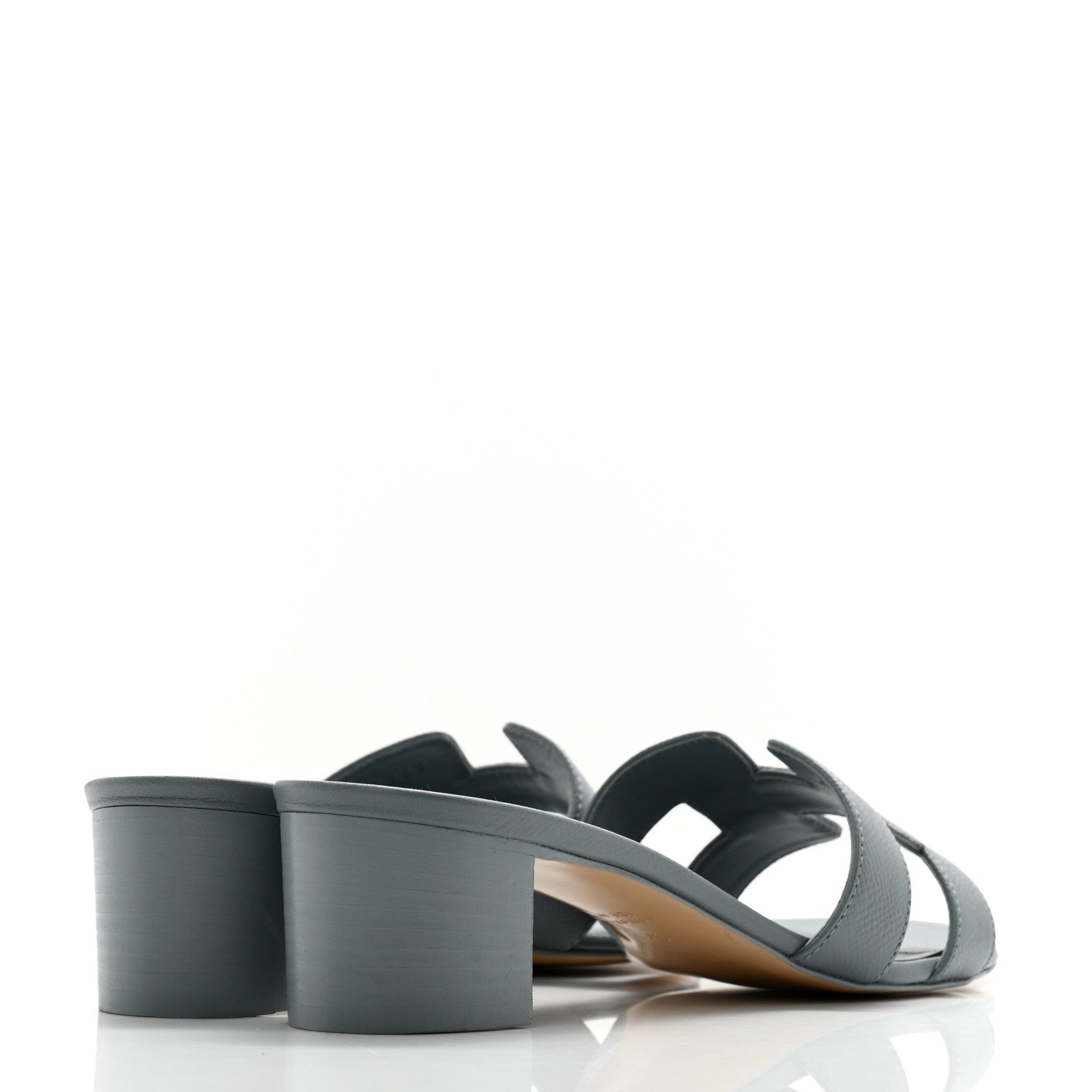 Hermes Epsom Oasis Sandals 37.5 Gris Antarctique 4 of 11