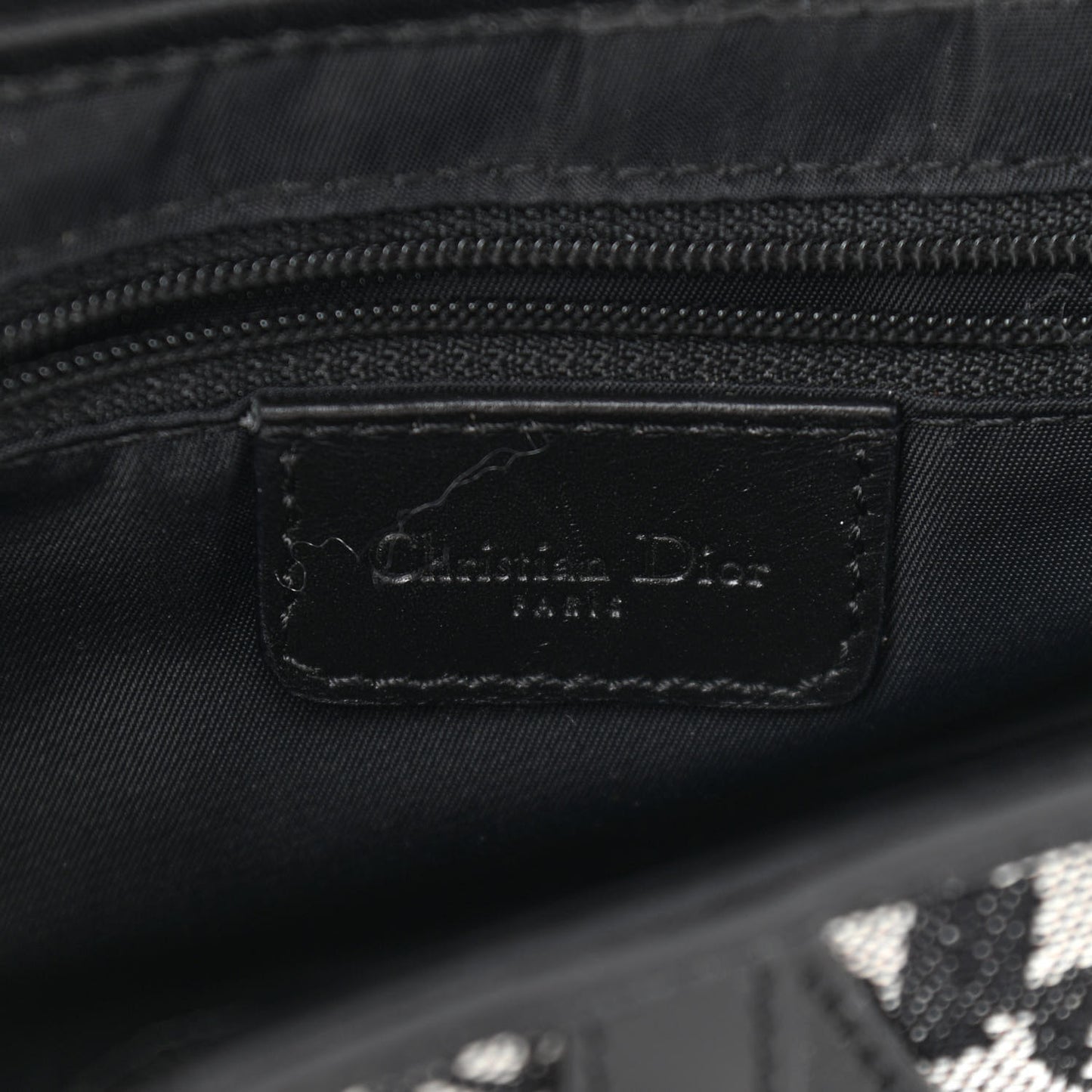 Monogram Saddle Bag Black