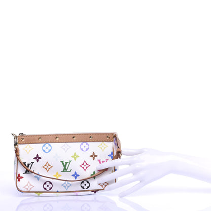 Louis Vuitton Monogram Multicolor Pochette Accessories White 2 of 10