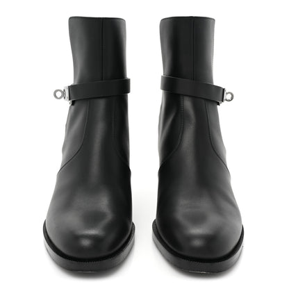 Hermes Calfskin Frenchie 50 Ankle Boots 37 Black 2 of 9