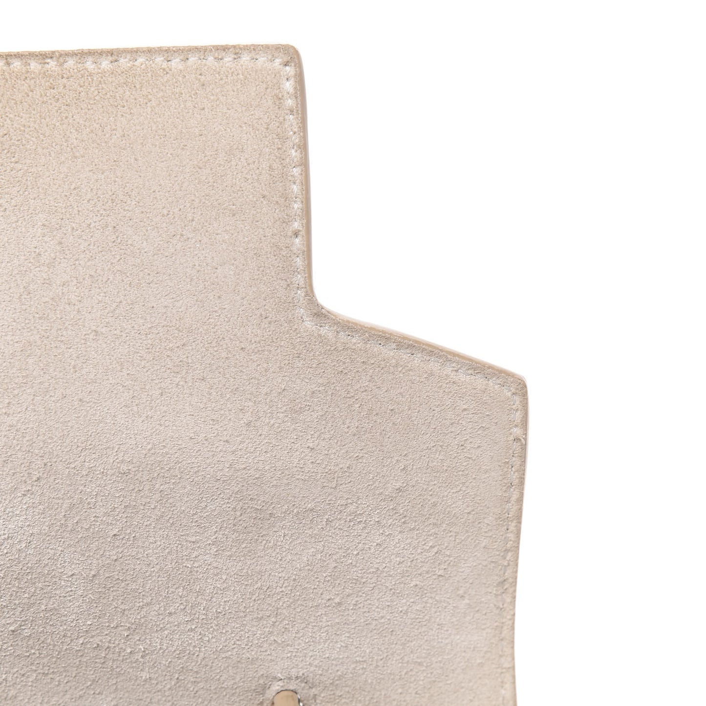 Grained Calfskin Micro Belt Bag White