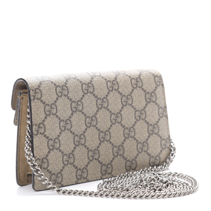 Gucci GG Supreme Monogram Super Mini Dionysus Shoulder Bag Taupe 3 of 11