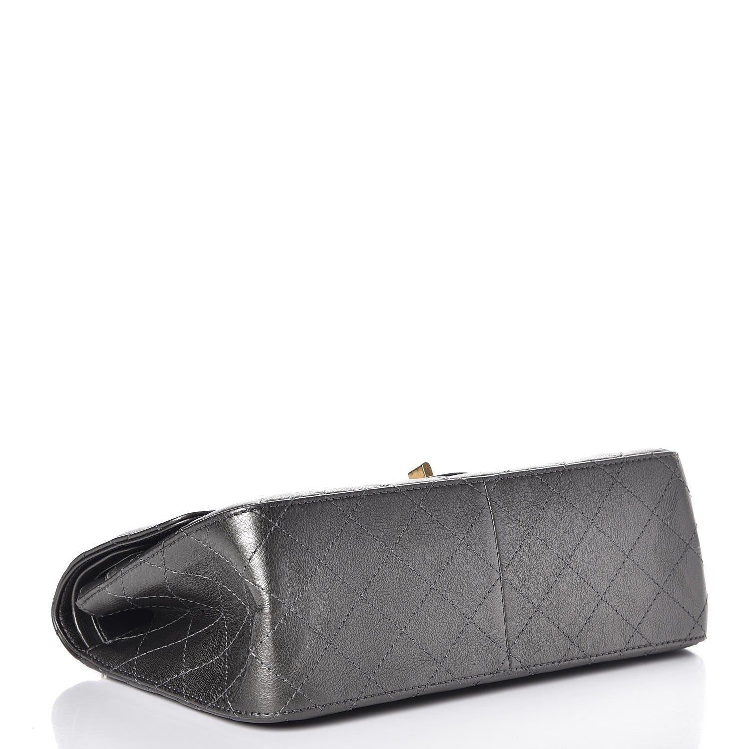 Chanel Metallic Calfskin Quilted 2.55 Reissue 226 Flap Charcoal 5 of 16