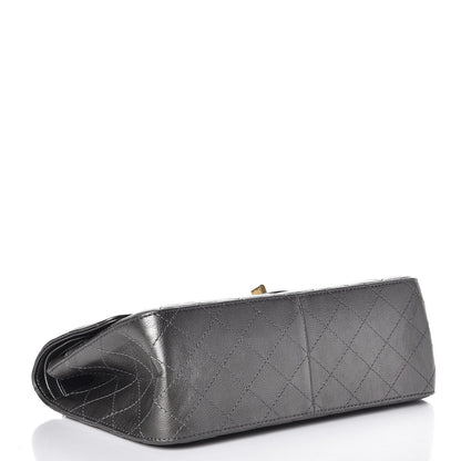 Chanel Metallic Calfskin Quilted 2.55 Reissue 226 Flap Charcoal 5 of 16