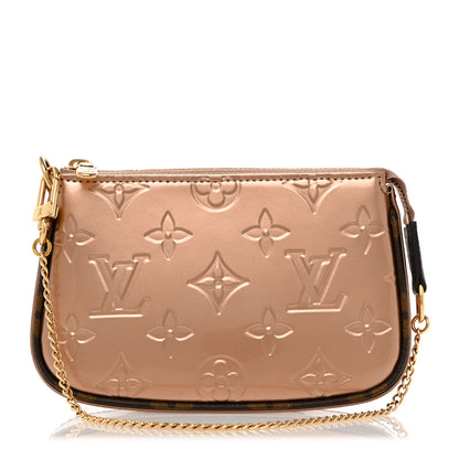 Louis Vuitton Metallic Vernis Mini Pochette Accessories Rose Gold 1 of 7