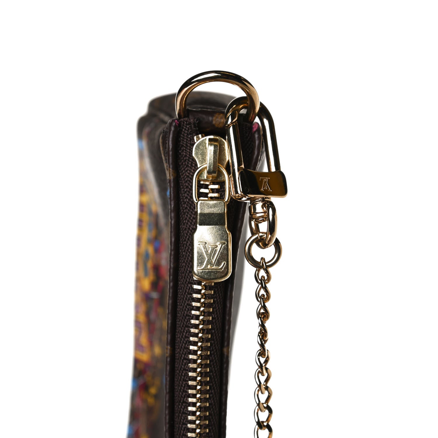 Louis Vuitton Monogram 2020 Christmas Animation Roller Coaster Mini Pochette Accessories Pivoine 7 of 9