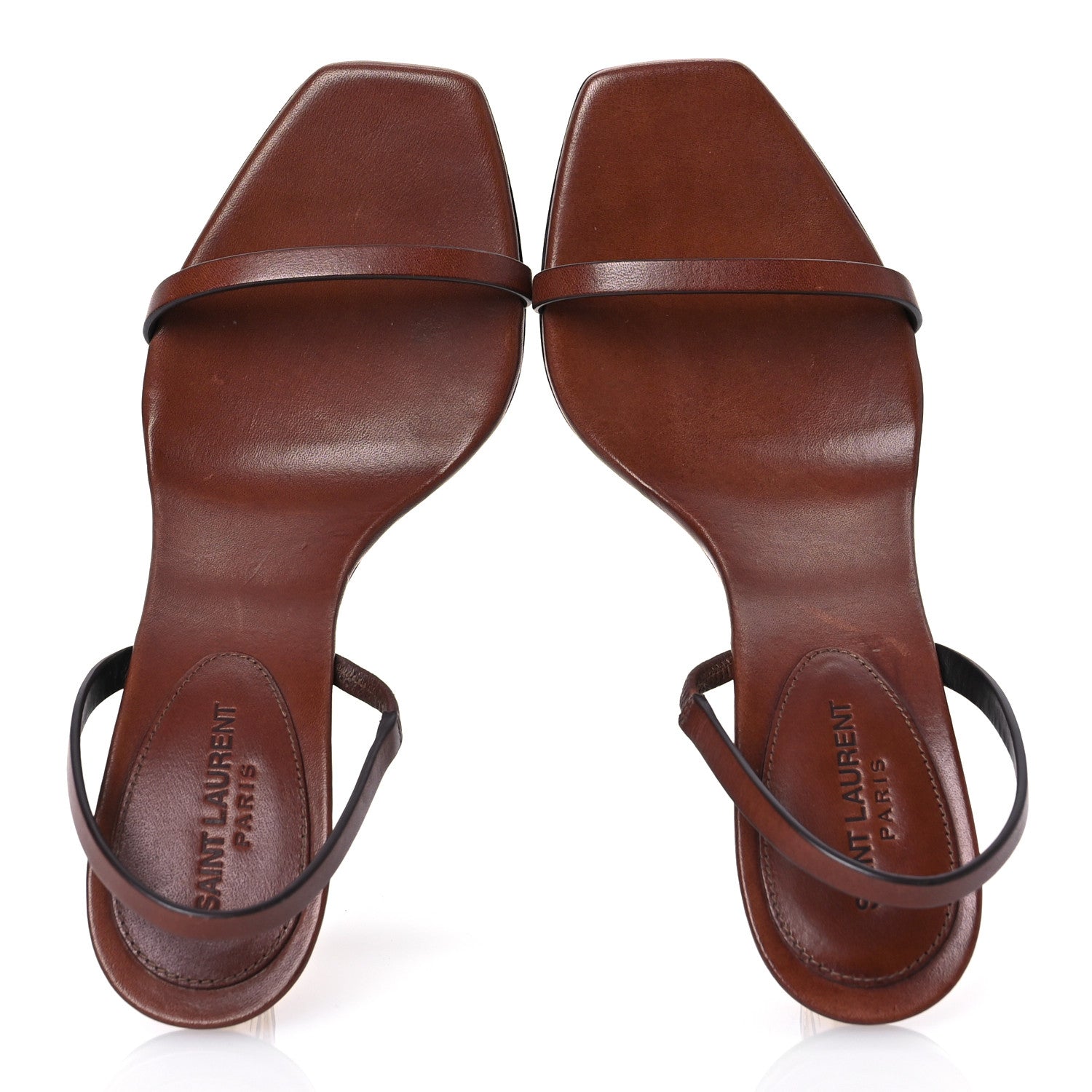 Saint Laurent Nappa Opyum 85 Sandals 35 Bruciato Gold 2 of 12