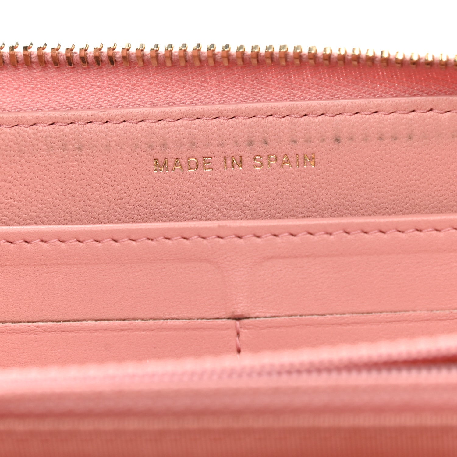 Chanel Lambskin Quilted Large Gusset Zip Around Wallet Light Pink 7 of 10