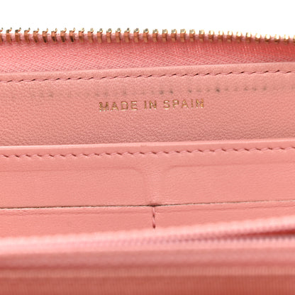 Chanel Lambskin Quilted Large Gusset Zip Around Wallet Light Pink 7 of 10
