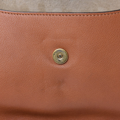 Chloe Smooth Calfskin Kurtis Shoulder Bag Caramel 13 of 13