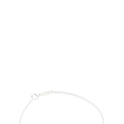 Tiffany 18K White Gold Diamond Tag Chain Bracelet 4 of 5