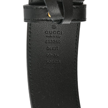 Gucci Moon Calfskin Pearl Double G 40mm Belt 90 36 Black Cream 3 of 5