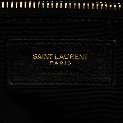 Saint Laurent Lambskin Quilted Maxi Icare Shopping Tote Black 7 of 11