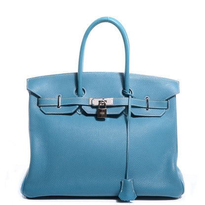 Hermes Togo Birkin 35 Blue Jean 1 of 23