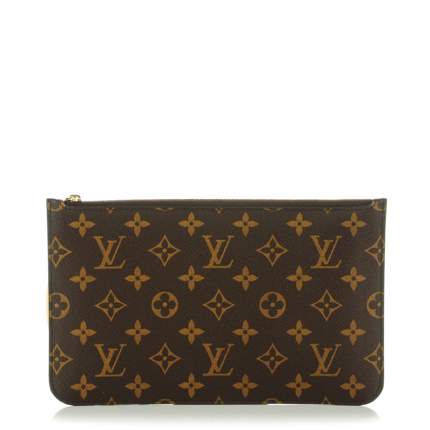 Louis Vuitton Monogram Neverfull MM GM Pochette Abricot 1 of 7