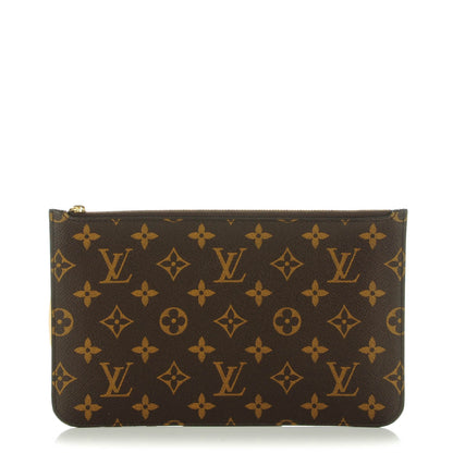 Louis Vuitton Monogram Neverfull MM GM Pochette Abricot 1 of 7