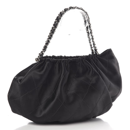 Chanel Satin Frame Top CC Small Evening Bag Black 3 of 10