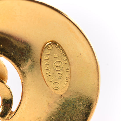 Chanel CC Clip On Earrings Gold 4 of 4