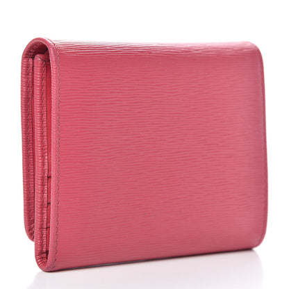 Prada Vitello Move Tri-Fold Compact Wallet Peonia 3 of 7