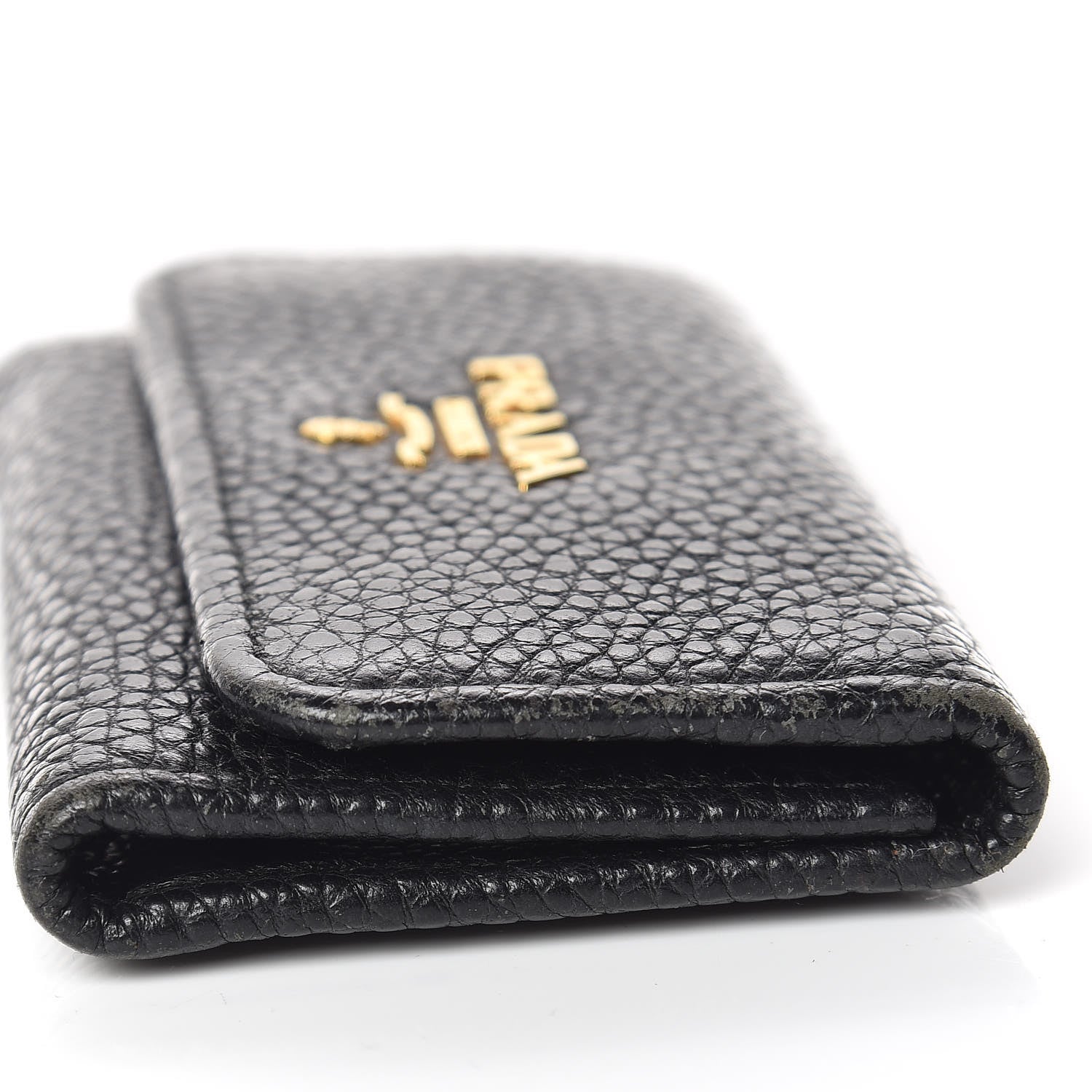 Prada Vitello Grain 6 Key Holder Black 8 of 13