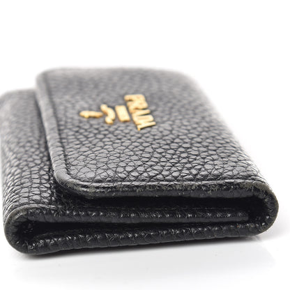 Prada Vitello Grain 6 Key Holder Black 8 of 13