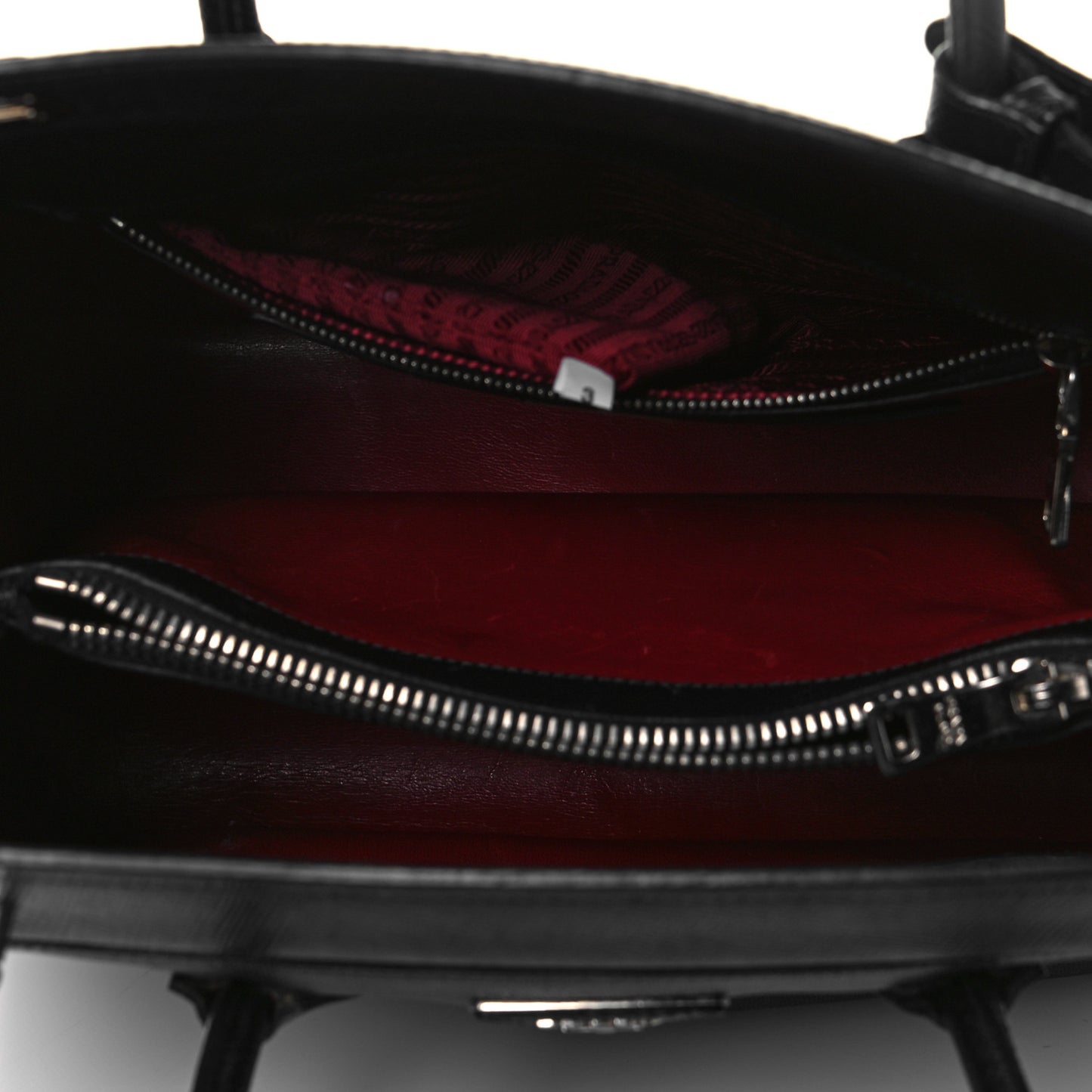 Saffiano Cuir Twin Tote Black