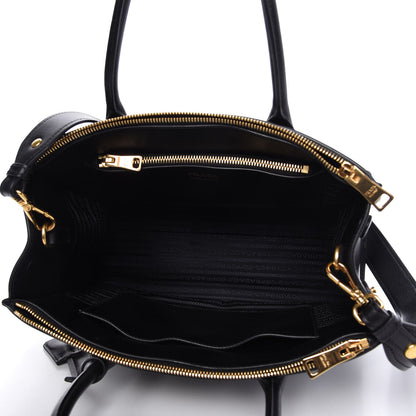 Prada Saffiano City Calfskin Medium Esplanade Tote Black 5 of 9