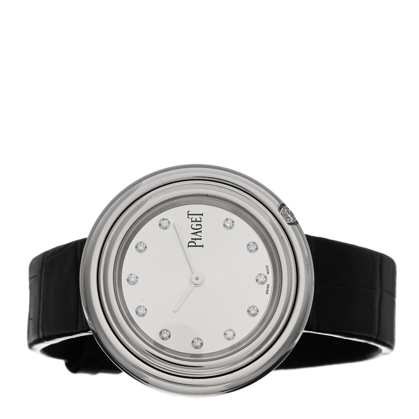 Stainless Steel Alligator Diamond 33mm Possession Quartz Watch