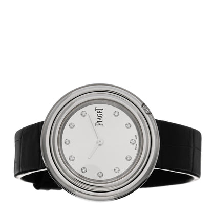 Piaget Stainless Steel Alligator Diamond 33mm Possession Quartz Watch 2 of 5