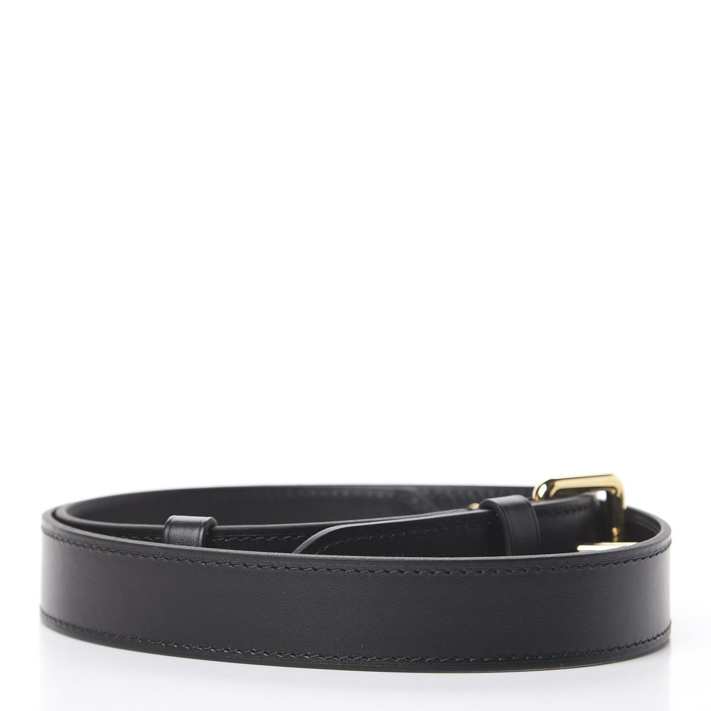Calfskin Odeon Adjustable Shoulder Strap Black
