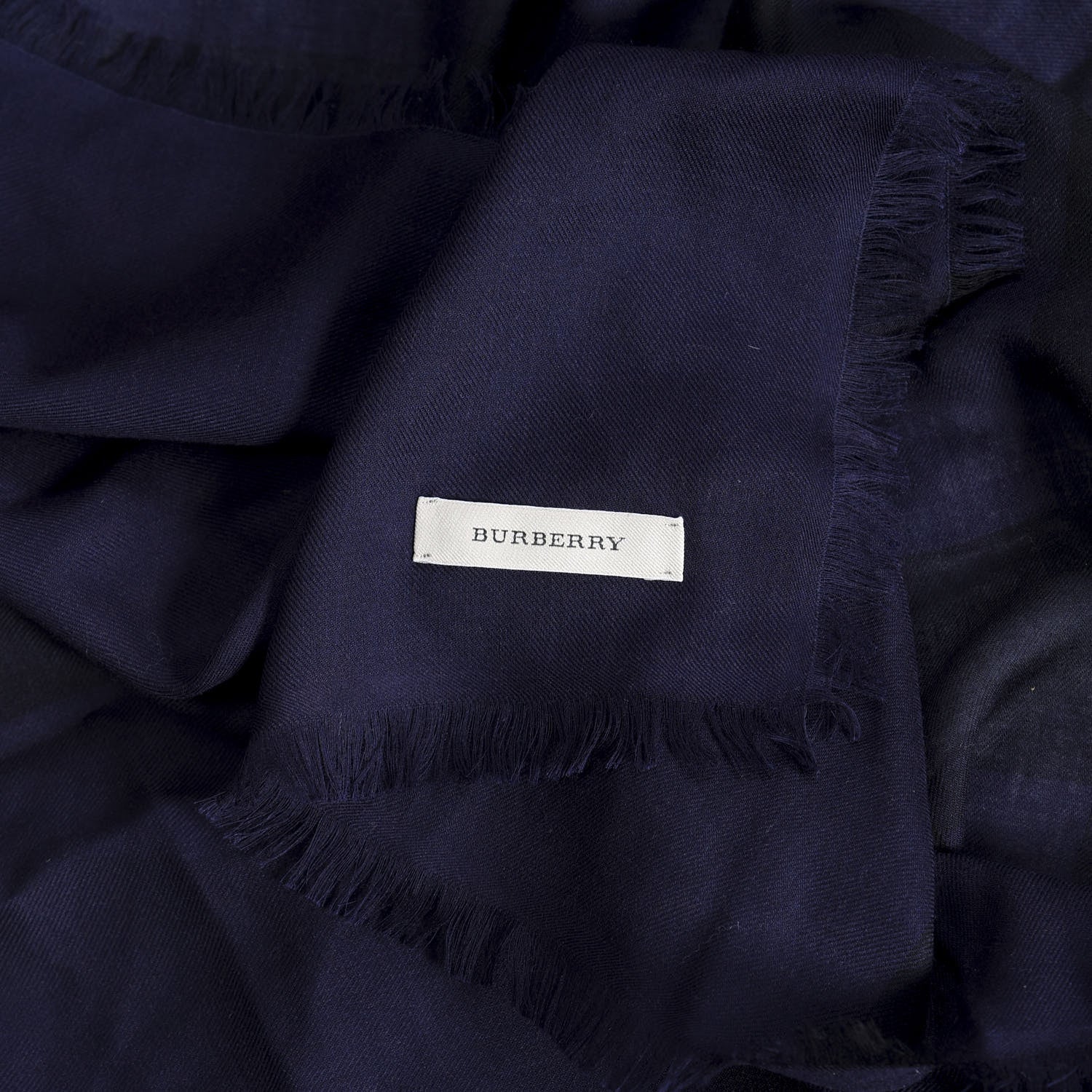 Burberry Modal Wool Giant Check Square Scarf Purple 3 of 3