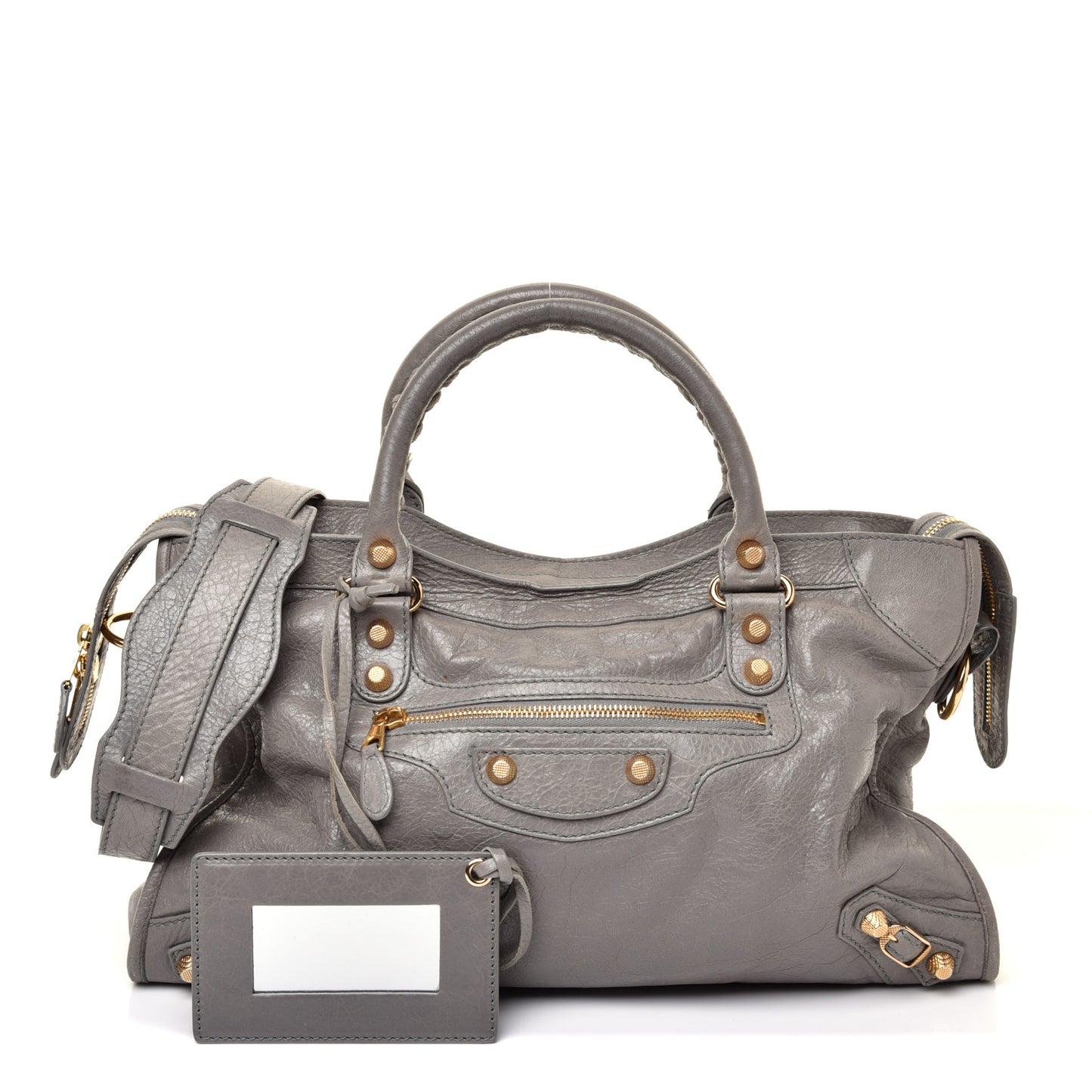 Agneau Giant 12 Gold Hardware City Gris Pyrite