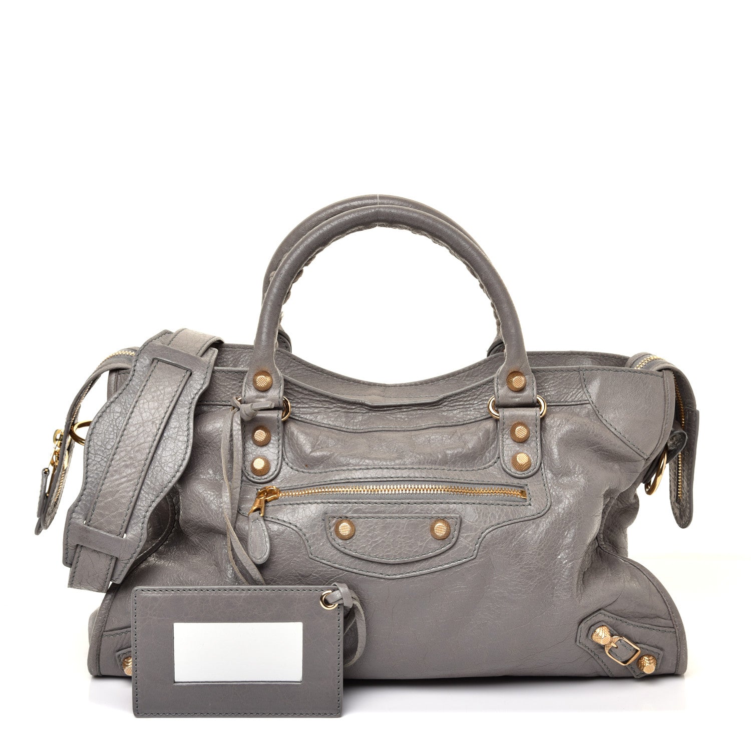 Balenciaga Agneau Giant 12 Gold Hardware City Gris Pyrite 1 of 9