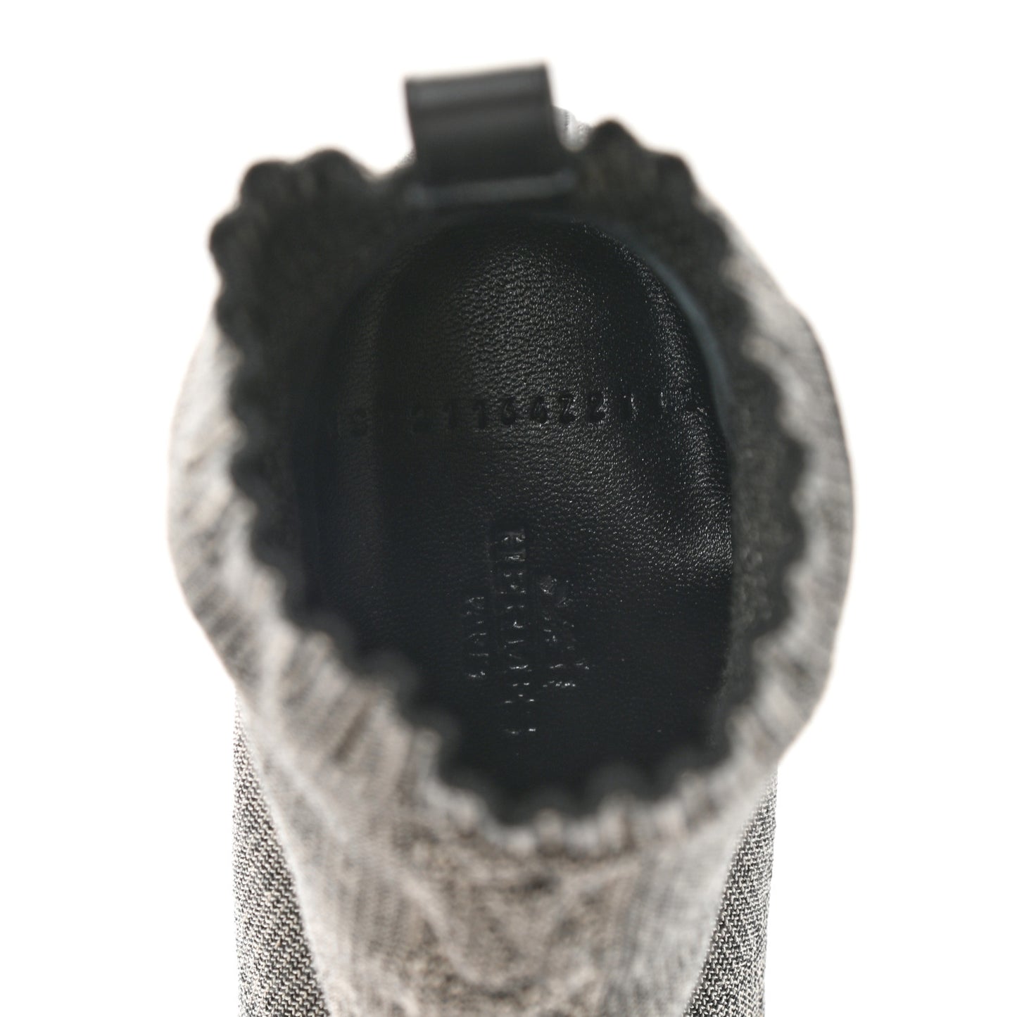 Knit Calfskin Volver 60 Ankle Boots 38 Nocciola Black