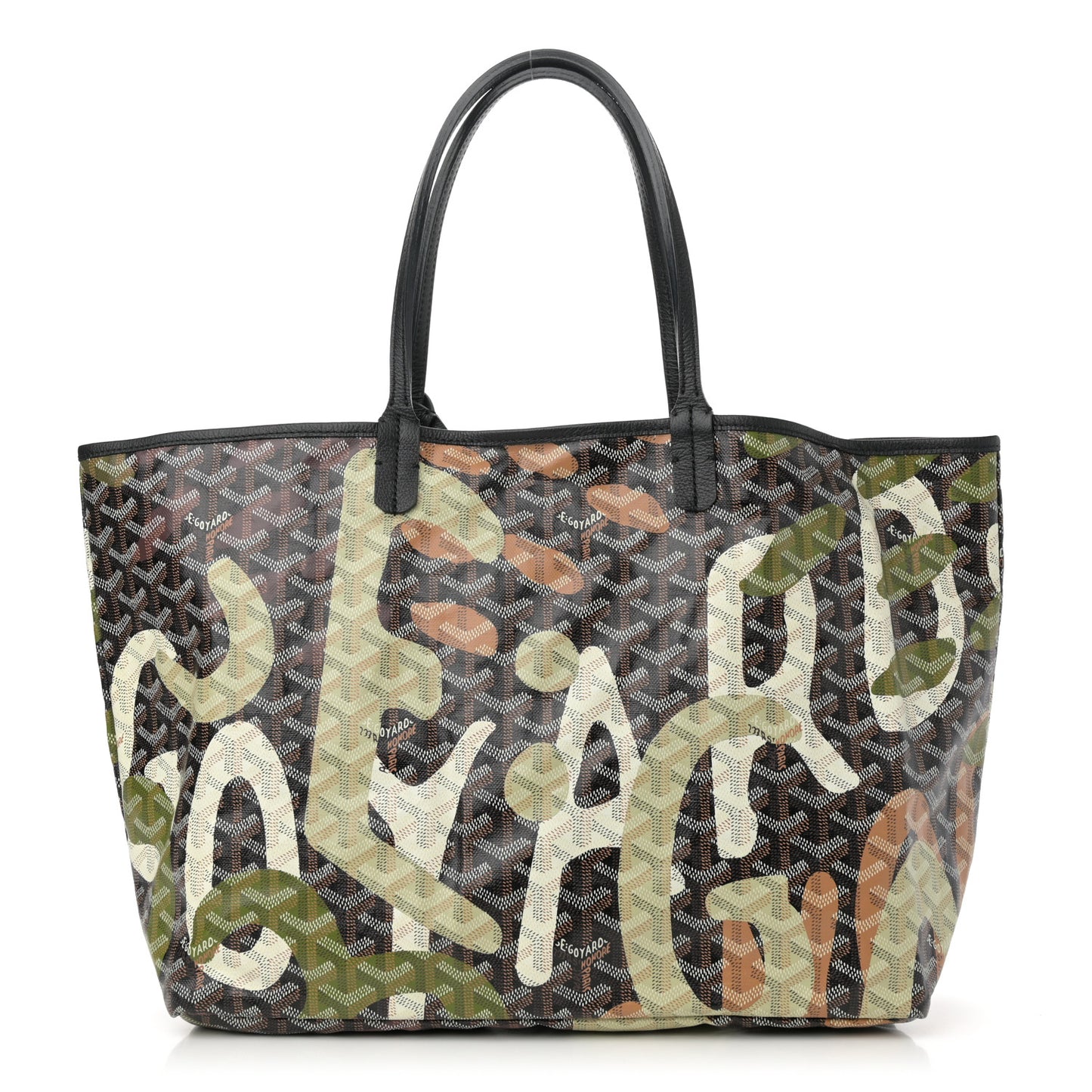 Goyardine Saint Louis Lettres Camouflage PM Black Green
