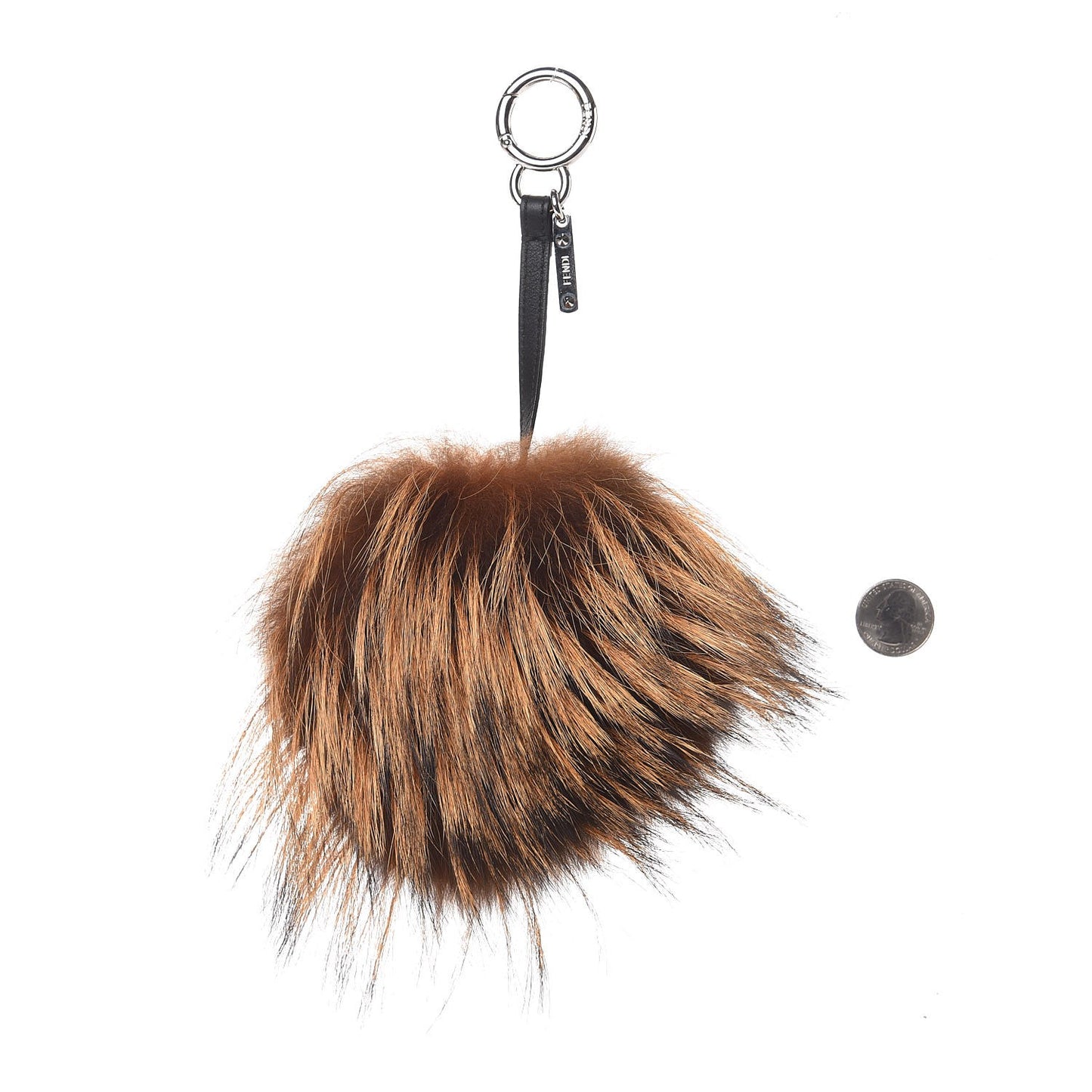 Fox Mink Rabbit Fur Vitello Flamingo Kooky Monster Bag Bug Charm Zucca Multicolor Black