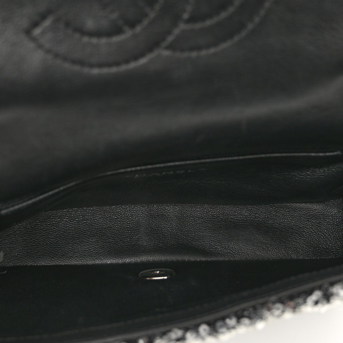 Sequin Small Single Flap Silver