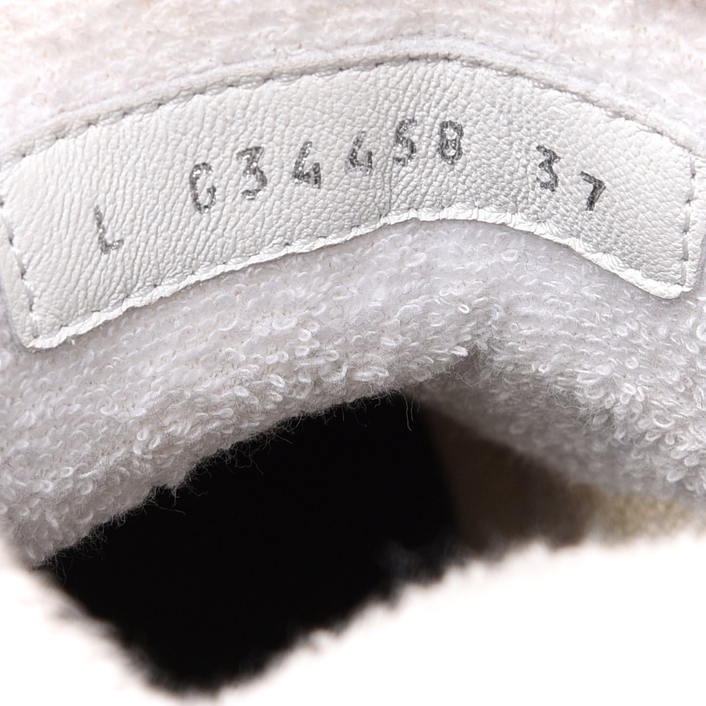 Calfskin Mesh Lycra Womens Logo High Top Sneakers 37 White