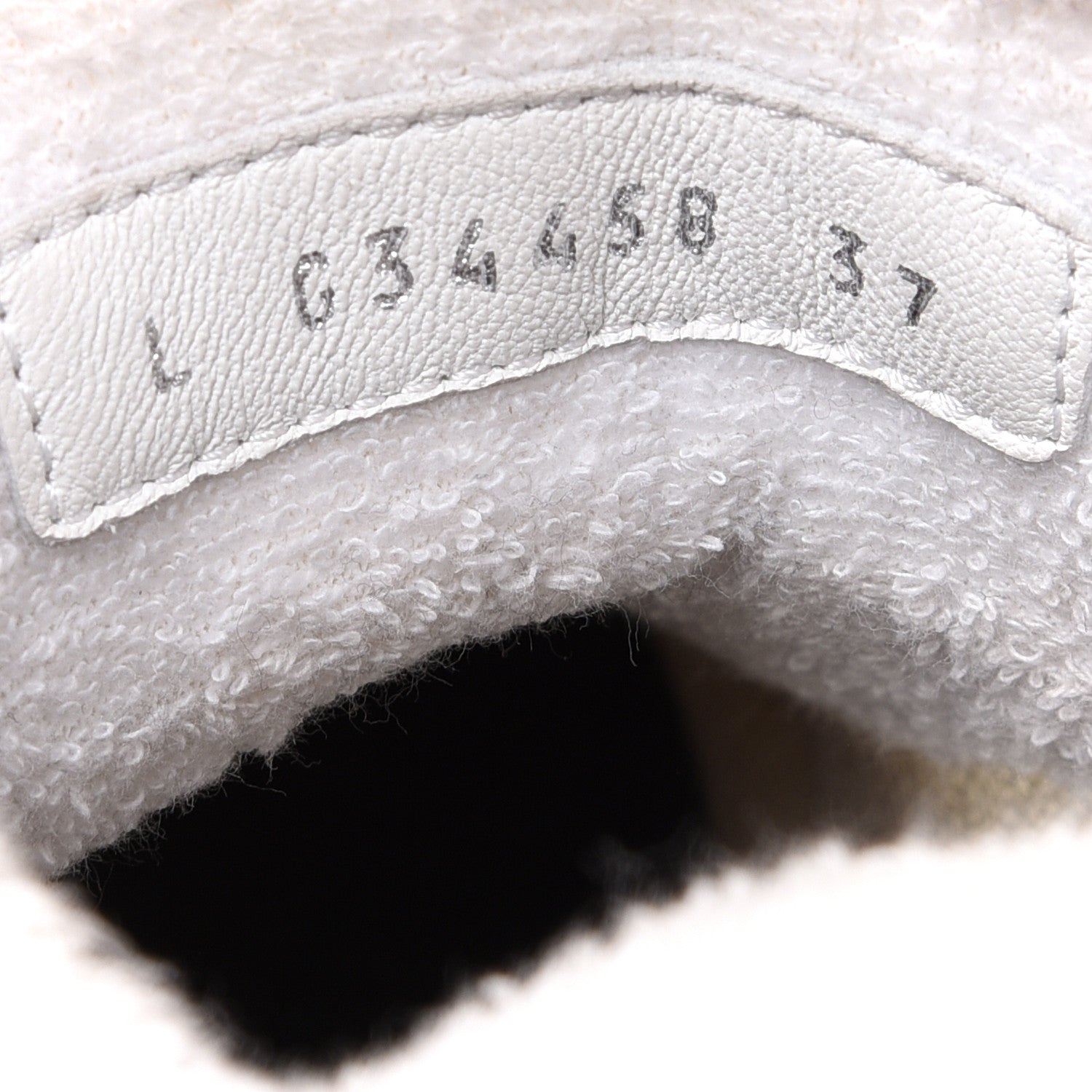 Chanel Calfskin Mesh Lycra Womens Logo High Top Sneakers 37 White 8 of 10