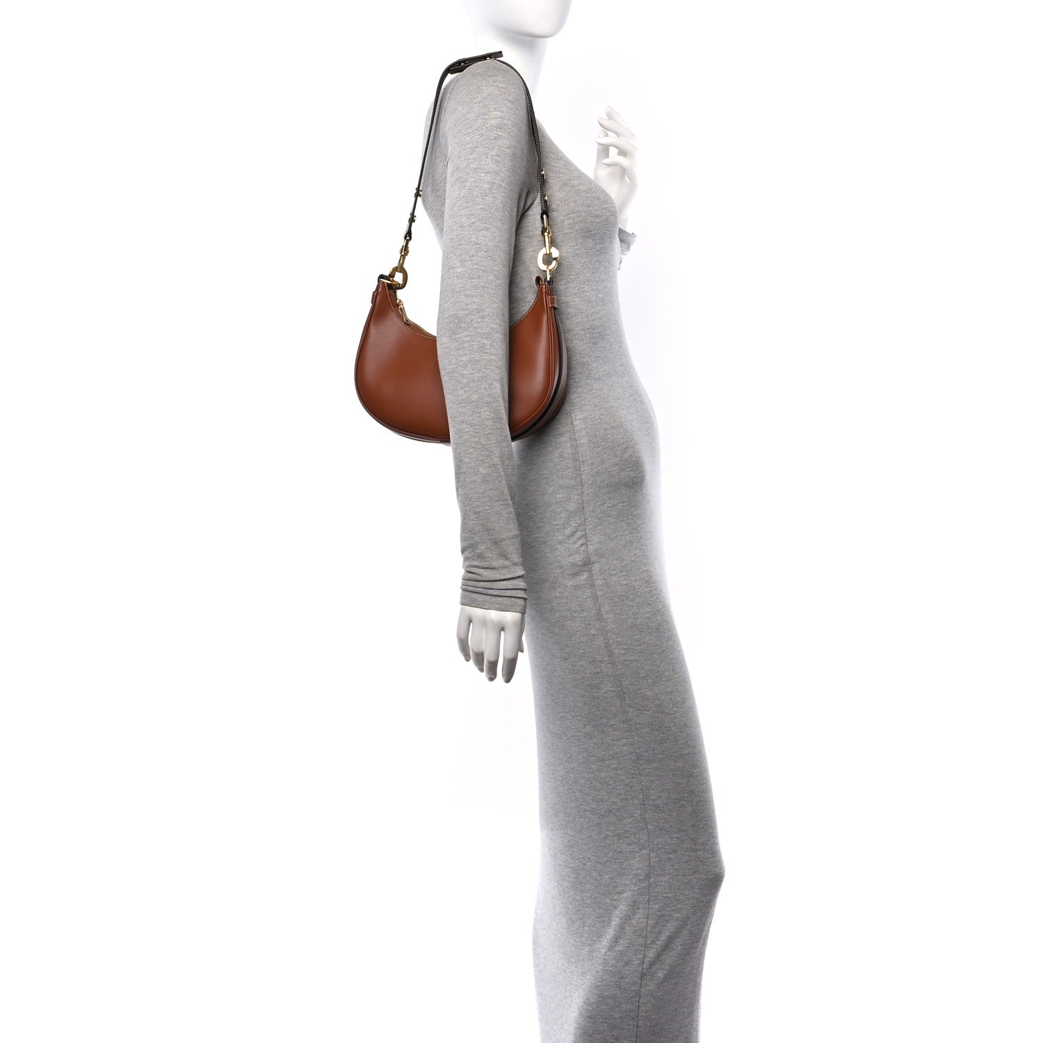 Celine Smooth Calfskin Medium Strap Ava Shoulder Bag Tan 3 of 10