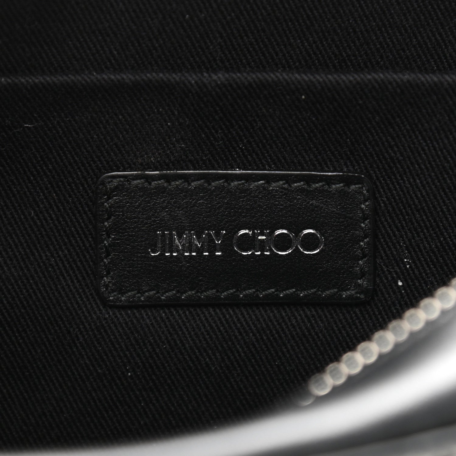 Jimmy Choo Metallic Fabric Plaid Prince Of Stars Crossbody Bag Silver Black 6 of 10