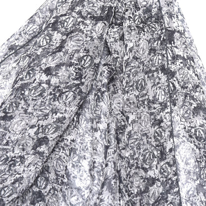 Christian Dior Silk Printed Scarf Black White 2 of 3