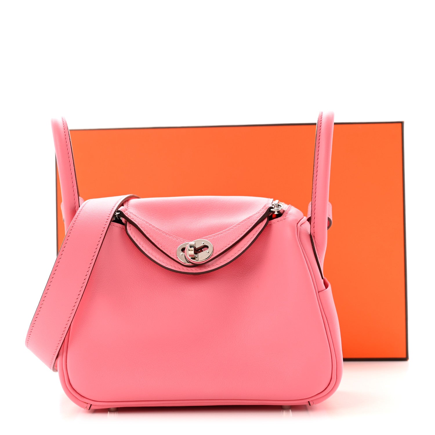Hermes Swift Mini Lindy 20 Rose Ete 11 of 11