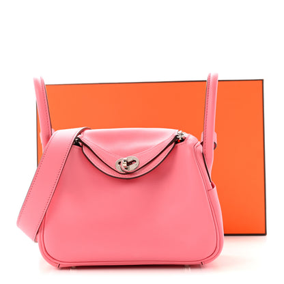 Hermes Swift Mini Lindy 20 Rose Ete 11 of 11