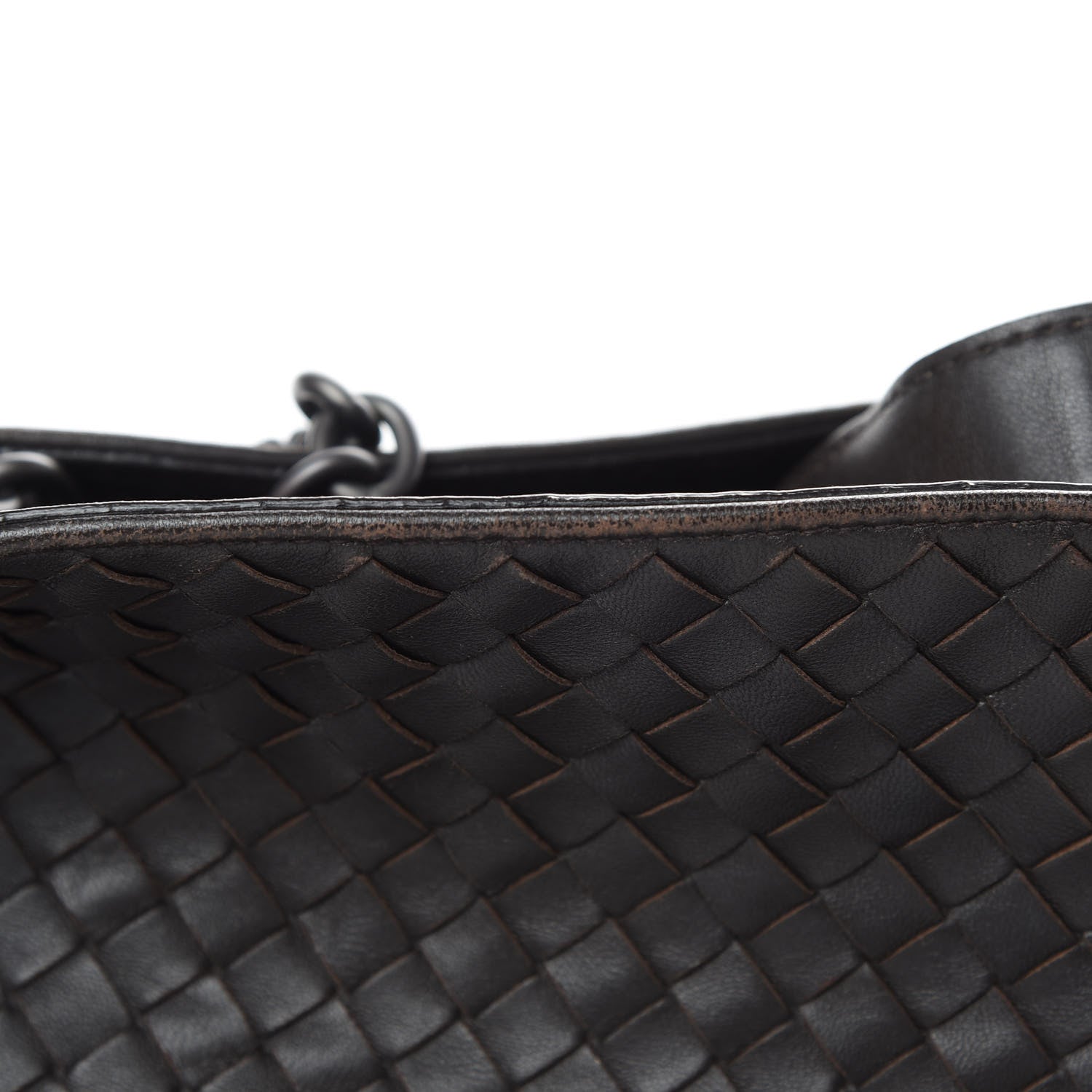 Bottega Veneta Nappa Intrecciato Large Classic Chain Strap Tote Ebano 16 of 17