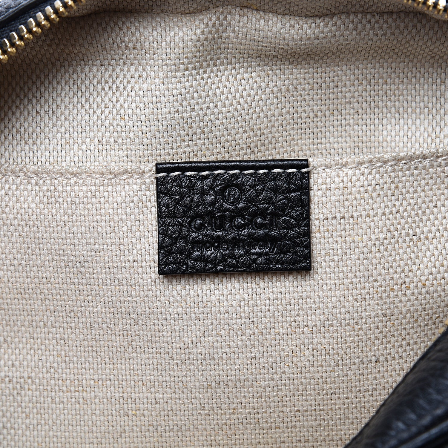 Gucci Pebbled Calfskin Small Soho Disco Bag Black 5 of 11
