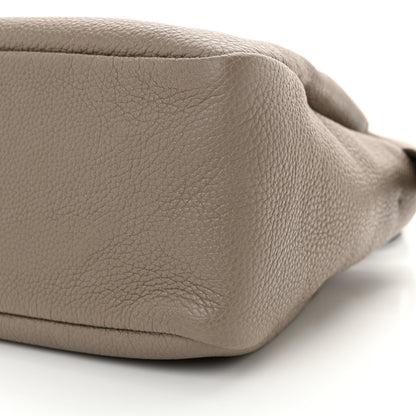 Prada Vitello Daino Soft Medium Zippered Top Handle Bag Argilla 9 of 10