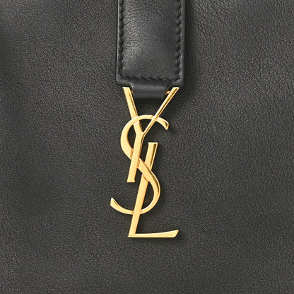 Saint Laurent Calfskin Monogram Toy Cabas Black 9 of 10