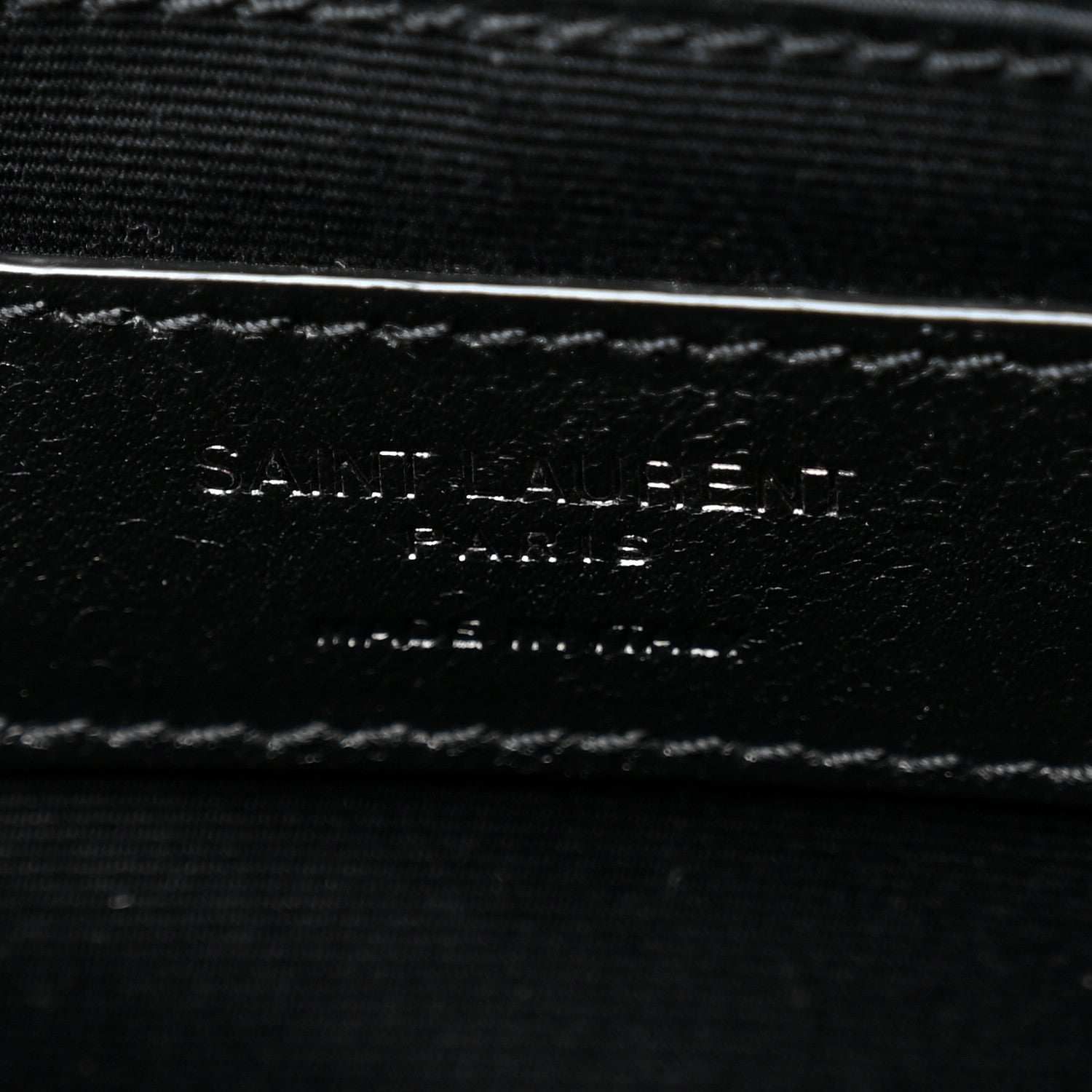 Saint Laurent Patent Calfskin Matelasse Monogram Lou Camera Bag Black 6 of 10