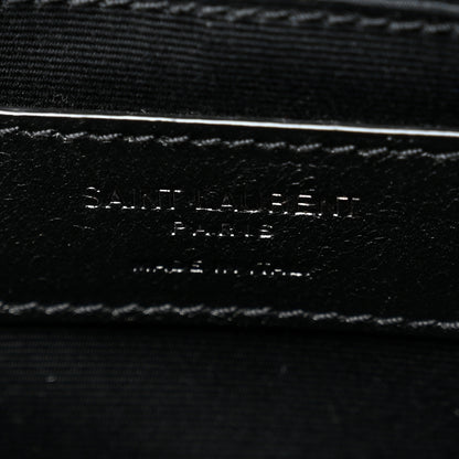 Saint Laurent Patent Calfskin Matelasse Monogram Lou Camera Bag Black 6 of 10